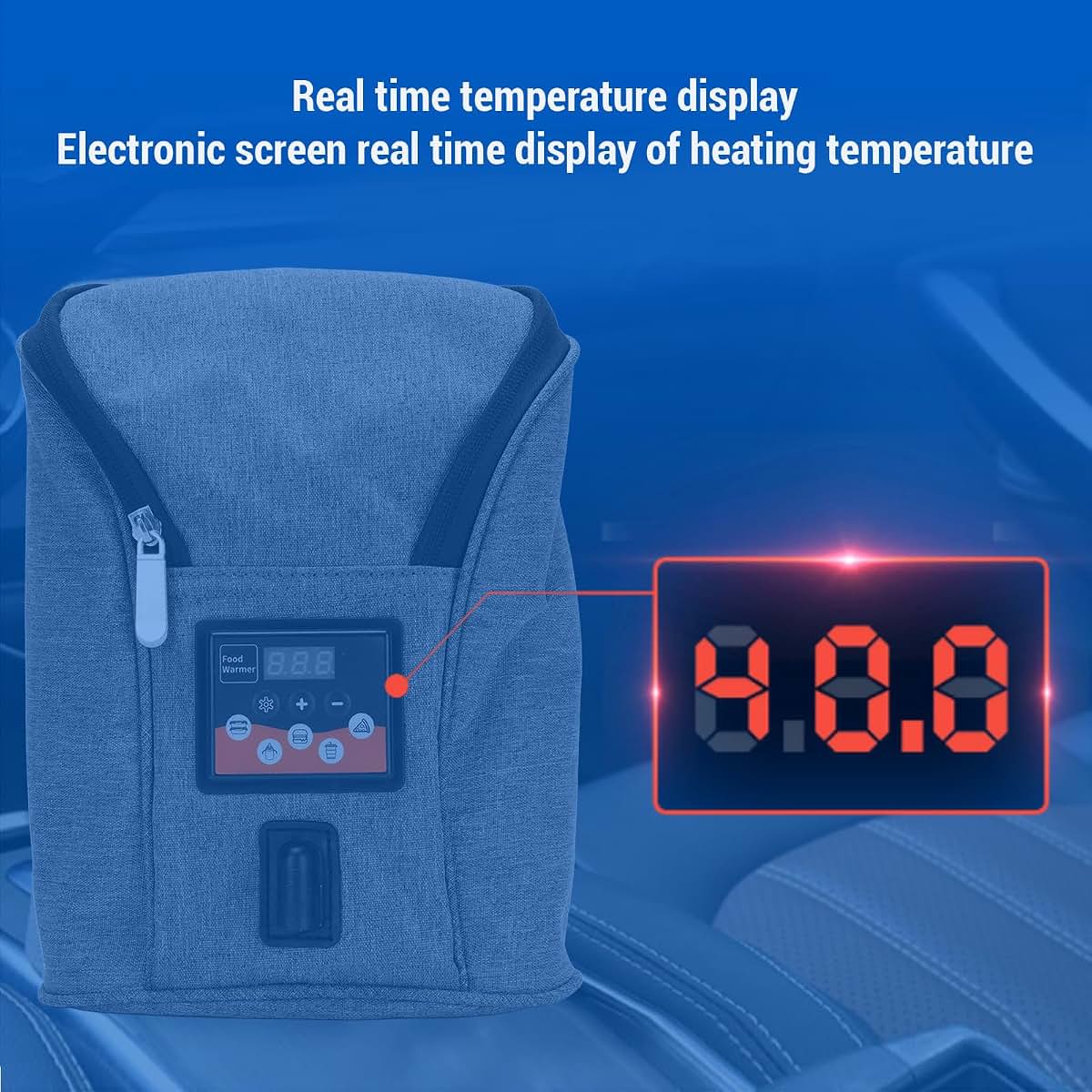 Fockety Portable Bottle Warmer, Adjustable Temperature Cordless Baby Milk Bottle Warmer Insulated Baby Bottle Warmer (photo 3)