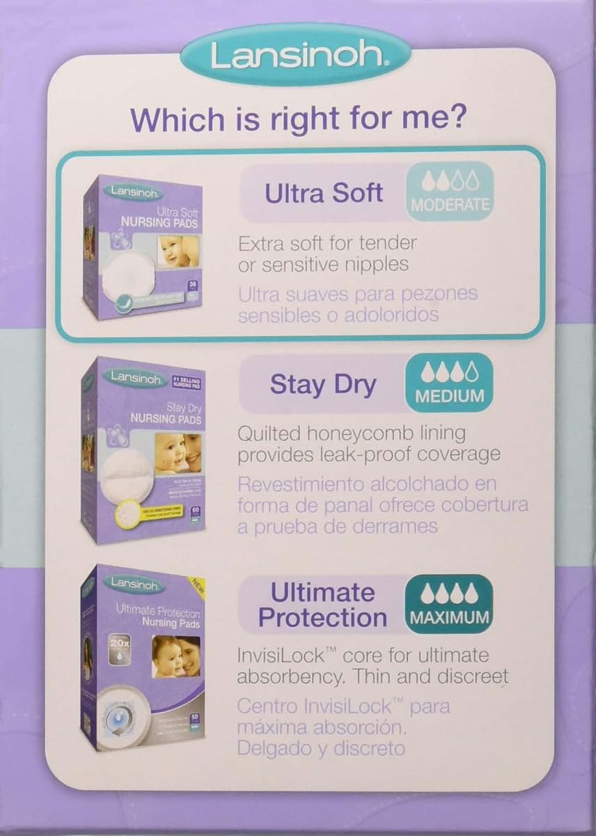 Lansinoh Ultra Soft Disposable Nursing Pads, 36 Count