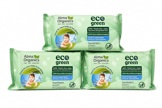 Alma Organics Organic Baby Wipes For Sensitive Skin