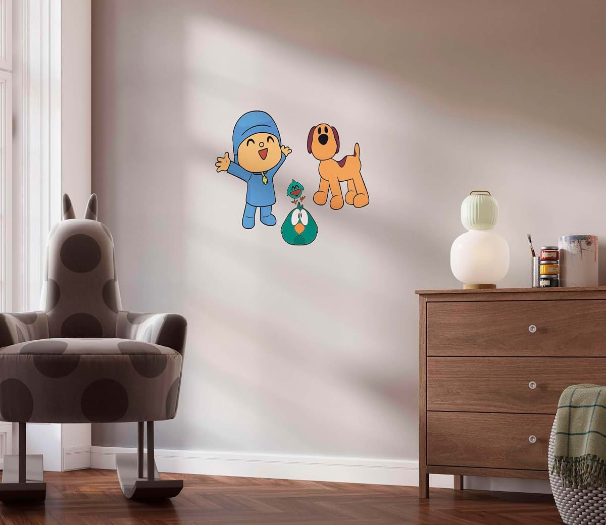 Made To Stick Decals LLC Pocoyo Loula Sleepy Bird & Baby Bird Wall Decal