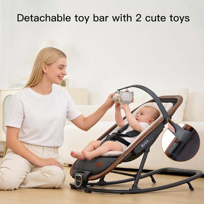 Gromast 2-in-1 Portable Bouncer Rocker Seat for Babies