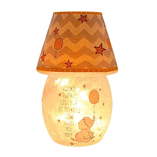 Stony Creek Moon & Stars Lit Votive W Shade Lighted Glass Accent Ske9226sccl Twinkle New Baby Gift Nursery 5.50In (1Pc)
