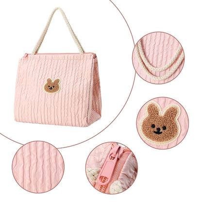 Montesy Multifunctional Bear Diaper Bag with Six Compartments and Adjustable Strap