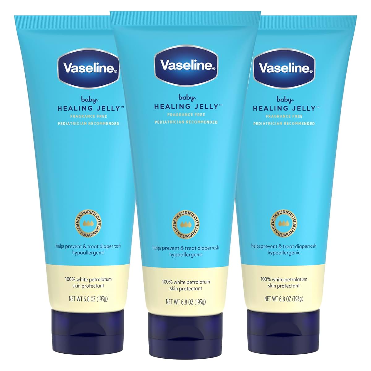 Vaseline Baby Petroleum Healing Jelly for Dry Skin & Diaper Care