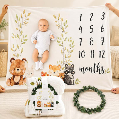 Beyond The Box 25-Piece Newborn Gift Basket With Diaper Caddy And Milestone Blanket (photo 3)