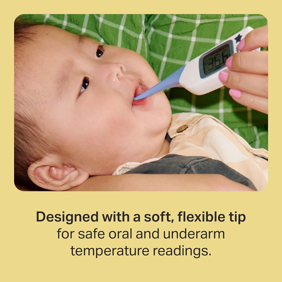 BabyOneStop Tommee Tippee 2-in-1 Thermometer for Underarm or Oral Use
