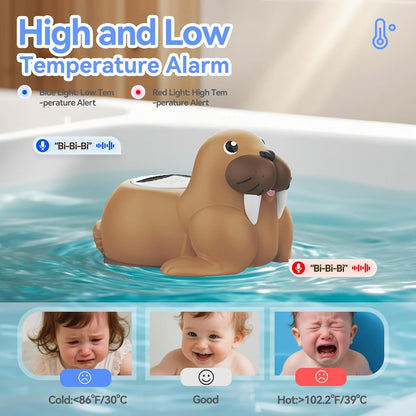 Doli Yearning Baby Bath Thermometer with LCD Display and Safety Light