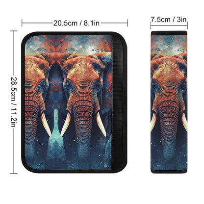 Jhion 2Pcs Car Seat Belt Pad Cover Wild Animals Soft Auto Seat Belt Cover (photo 2)