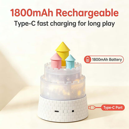 ColorSavvy Princess Night Light For Kids - Rotating Star Projector
