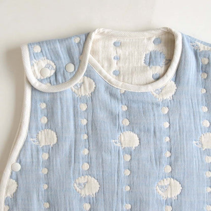 10mois Hoppetta 6-Layer Gauze Sleeper in Sky Blue (photo 2)