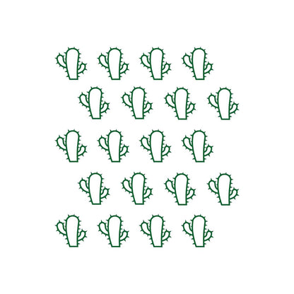 Pulse Vinyl Cactus Wall Art Decal Set, 20 Pieces (photo 4)