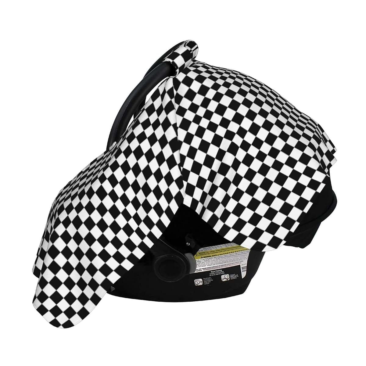 SHANGYINGJI Cool Black and White Checkered Flag Car Seat Cover (photo 3)
