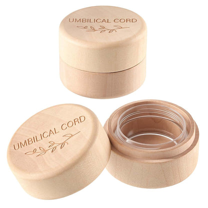 Macuezu Umbilical Cord Keepsake Box, Baby Keepsake Box with Transparent Boxes