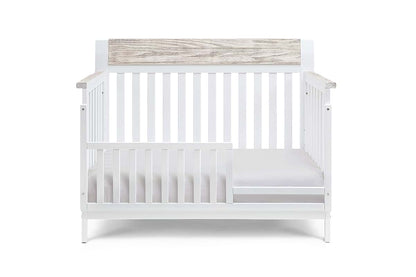Hayes 4-in-1 Convertible Crib with Wire Brushed Wood Accents