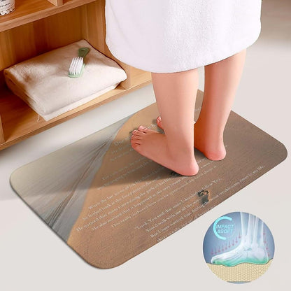 HYDJLXA Footprints in THESand Pattern Classic Rectangular Pattern Decorative Carpet 15.7"x23.6" (photo 4)