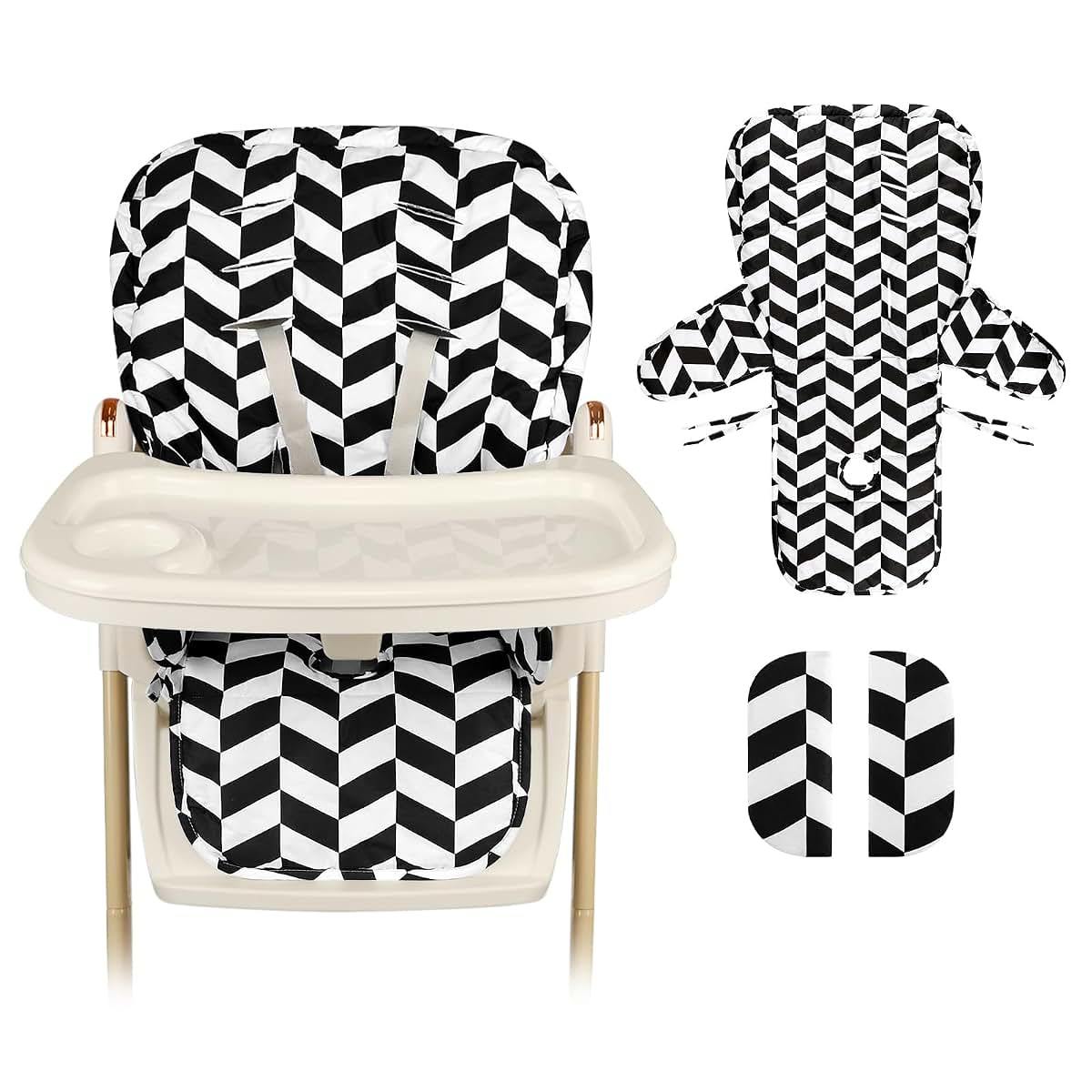 Man Fai Sky Baby High Chair Cover Replacement (Black)
