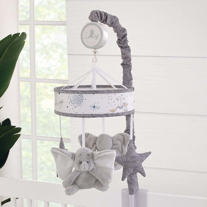 Dumbo Musical Mobile for Cribs - Light Blue, Gray, White