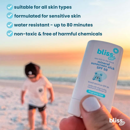 Bliss Baby Mineral Sunscreen Stick SPF 50 for Face & Body