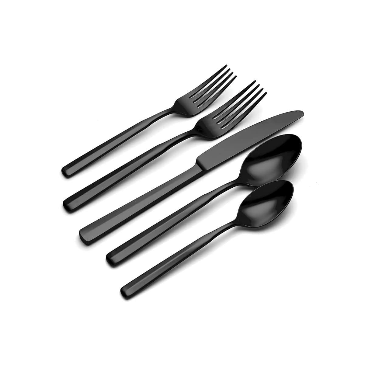 Oneida Ryder Black Satin 20-Piece Silverware Set