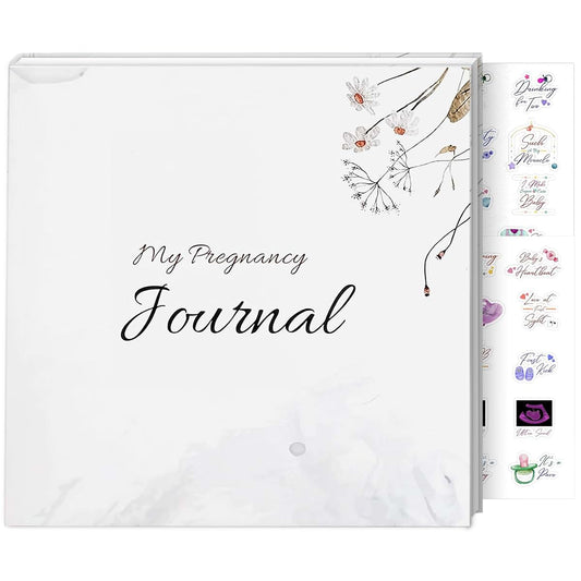 COZY LIVING & CO Pregnancy Journal, Pregnancy Books For First Time Mom, With Milestone Stickers, The Pregnancy Journal