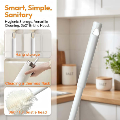 BabyOneStop 360° Flexible Silicone Bottle Brush With Long Handle