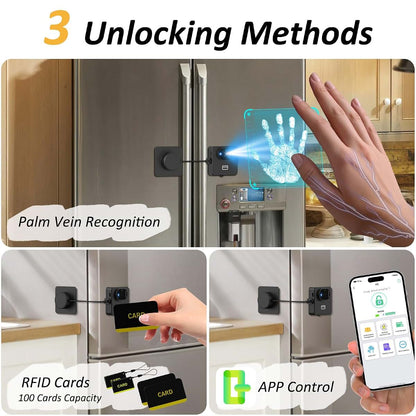 Eseesmart Palm Vein Refrigerator Lock With App Control And RFID (photo 3)