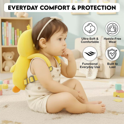Baby Head Protector Backpack Set for Crawling and Play