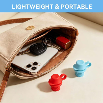 Gsycle Universal Sippy Cup Adapter for Water Bottles, 4Pcs No Spill Silicone Bottle Spout Leak Proof Drinking Top for (photo 4)