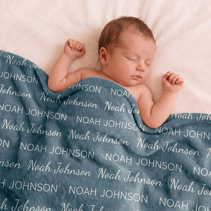 Sislaf Personalized Baby Blanket With Name, Custom Milk Silk Swaddle (photo 3)