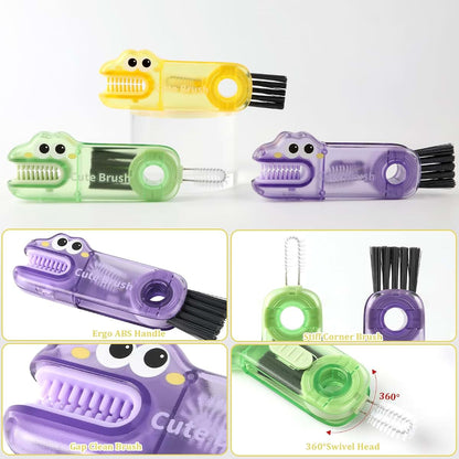 3-in-1 Cup Lid Cleaning Brush Set for Crevice Gaps