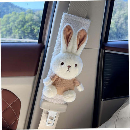 Hbbgdiy Cartoon Bunny Seat Belt Cover Pad 2PCS