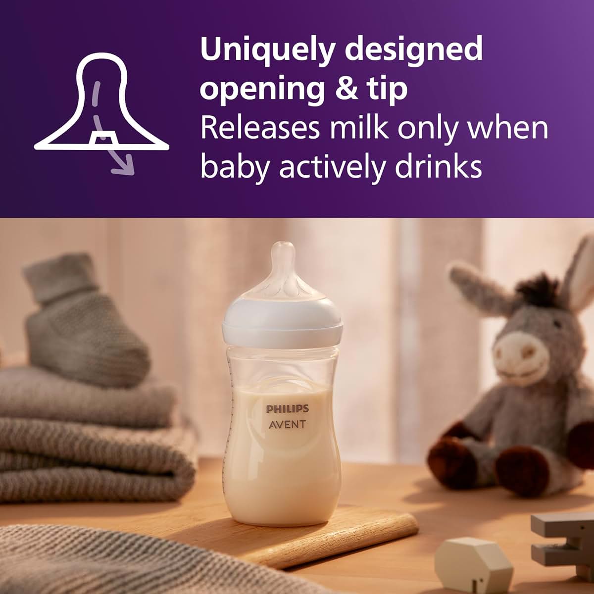 Philips Avent Natural Newborn Gift Set - 6 Bottles, Soothie Pacifier, Brush (photo 3)