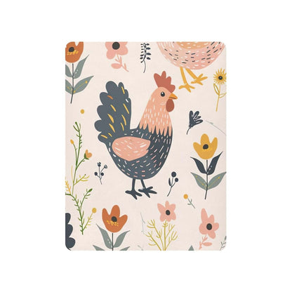 Qilmy Chicken Fitted Crib Sheet for Girls and Boys, Soft Breathable for Standard Crib & Toddler Mattress 27 x 39 in