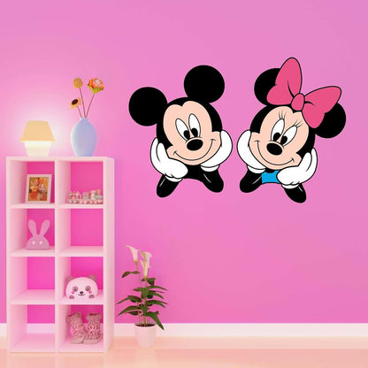 Kelly Wall Decals Minnie Pink Bow Hands To Face Design For Children's Bedrooms