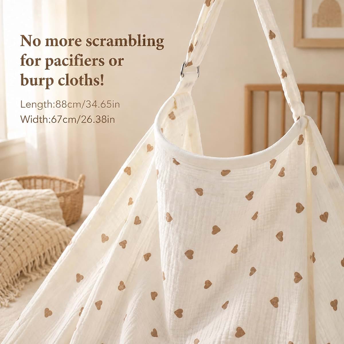 Hadnves Muslin Nursing Covers for Breastfeeding Breathable Cotton (photo 2)