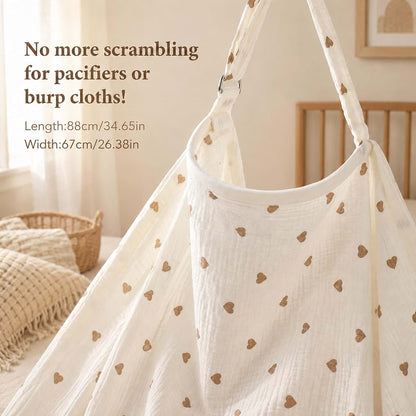Hadnves Muslin Nursing Covers for Breastfeeding Breathable Cotton (photo 2)
