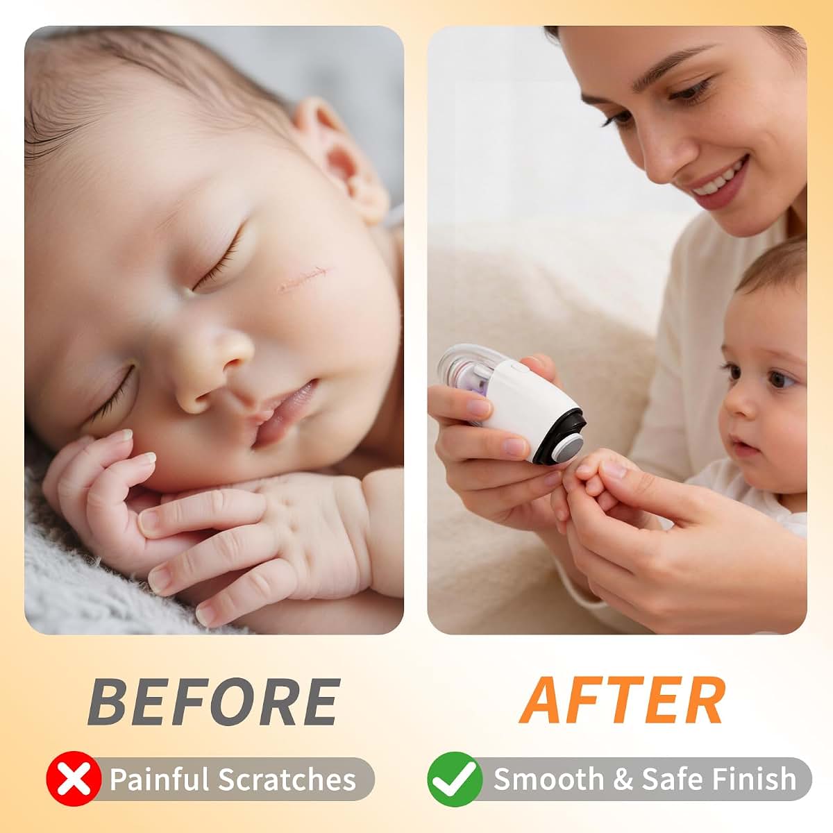 Miraiwatimo Electric Baby Nail Clippers With 3 Speeds And Debris Collector (photo 4)