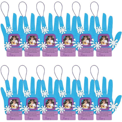 Fun Express Snowflake Handprint Picture Ornament Craft