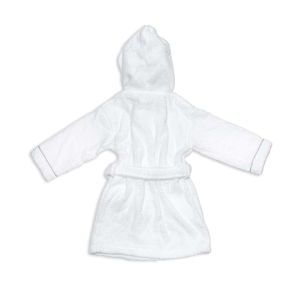 Dream Embroidery PERSONALIZED Baby Bathrobe -Toddler Bath robe Custom Monogram Embroidered Terry Robe (Grey, 6-8 Years) (photo 2)