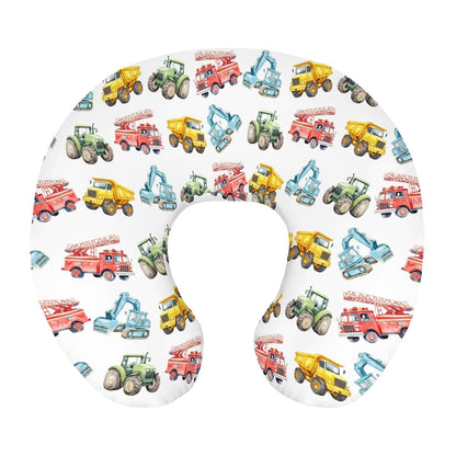 Wicbfdfv Watercolor Construction Trucks Nursing Pillow Cover