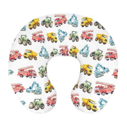 Wicbfdfv Watercolor Construction Trucks Nursing Pillow Cover
