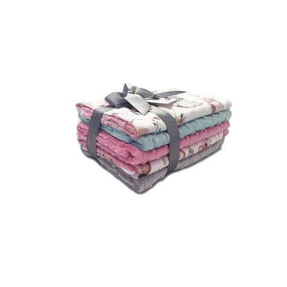Meg Original Woodland Animal Friends Burp Cloth Set of 5