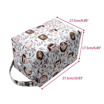 Reusable Cloth Diaper Wet Dry Bag with Hanging Buttons