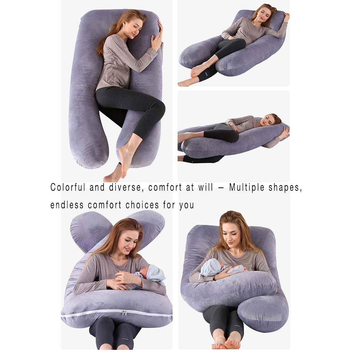 Hausmagnolia Pregnancy Pillow - U-Shaped Full Body Support (photo 2)