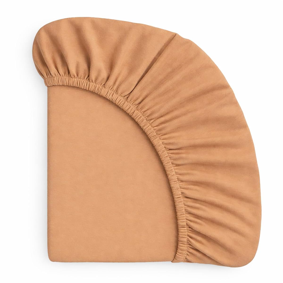 Ababy Custom Size Jersey Cotton Fitted Sheet In Clay