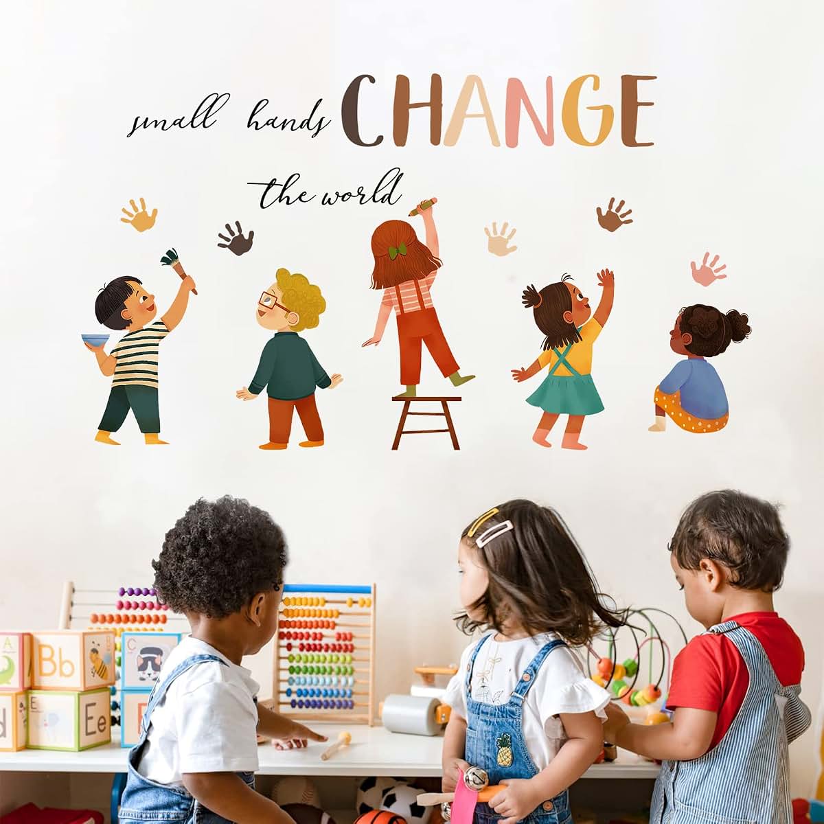 Mfault Small Hands Change The World Equality Peel And Stick Wall Decals