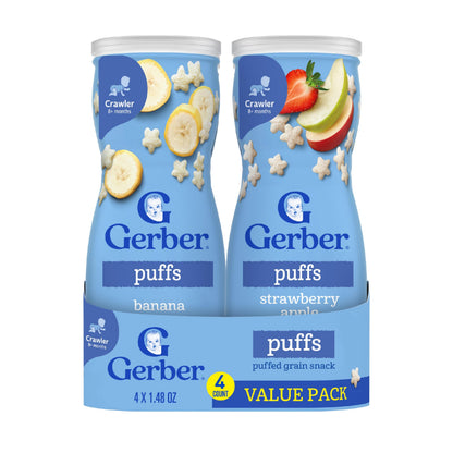 Gerber Baby Snacks Puffs Variety Pack