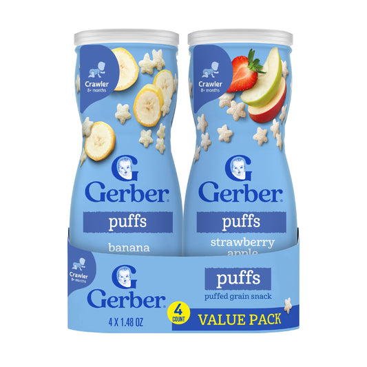Gerber Baby Snacks Puffs Variety Pack