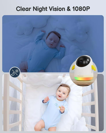 Baby Monitor with Camera and Audio, WiFi/No WiFi, 4.3" Screen, 1080P Night Vision
