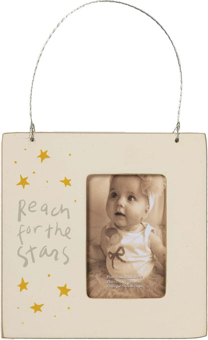 Primitives by Kathy Painted Wood Mini Photo Frame Reach for the Stars